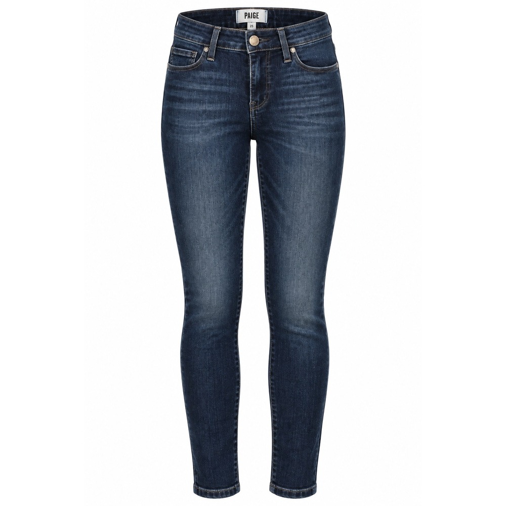 PAIGE Verdugo Ankle Jeans Women 25 Dark Wash Skinny Stretch Y2K Indie Sleaze